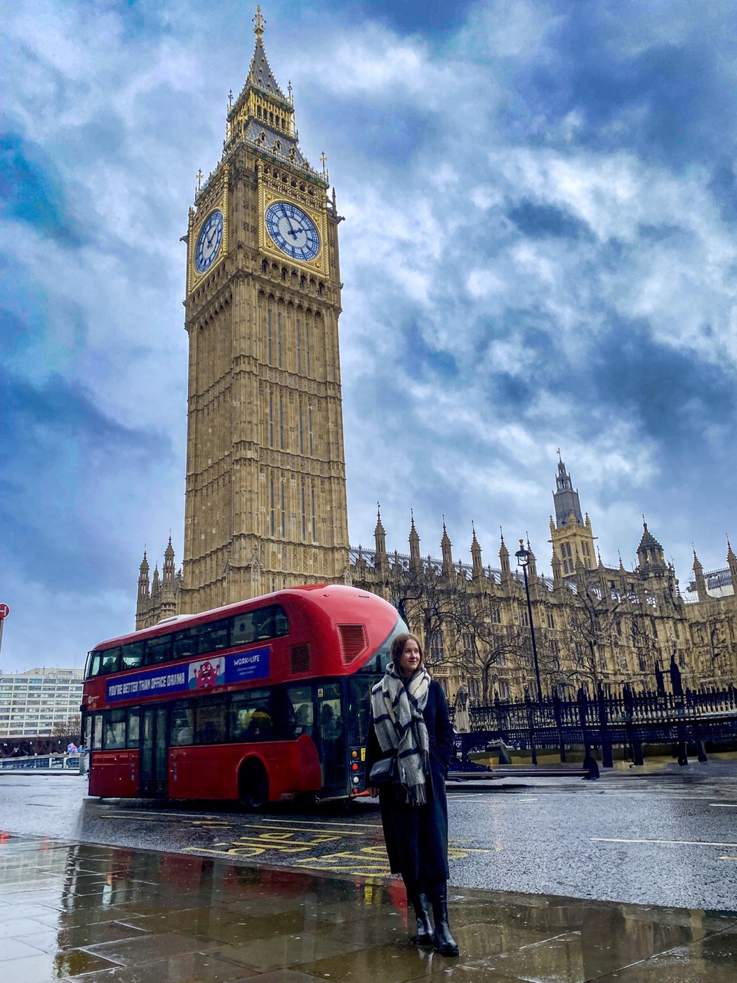 Sylwia i Big Ben w Londynie