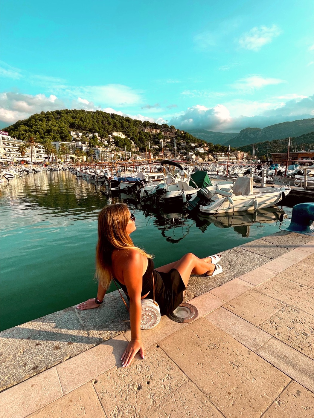 Sylwia w porcie na Majorce